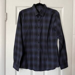 Jill Stuart Plaid Button-Down Dress Shirt - Size M